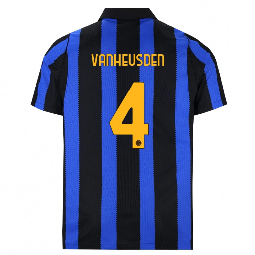 Danxen Dames Zinho Vanheusden #4 Zwart Blauw Geel Thuisshirt Thuistenue 2026/27 T-Shirt