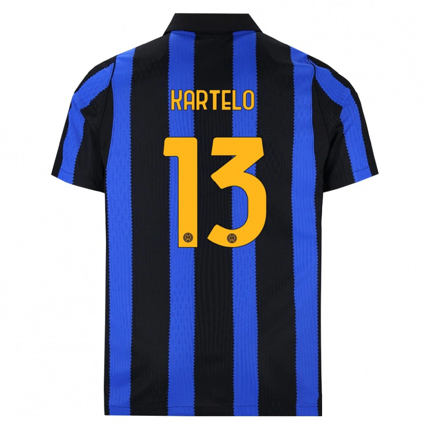 Danxen Dames Dominik Kartelo #13 Zwart Blauw Geel Thuisshirt Thuistenue 2026/27 T-Shirt