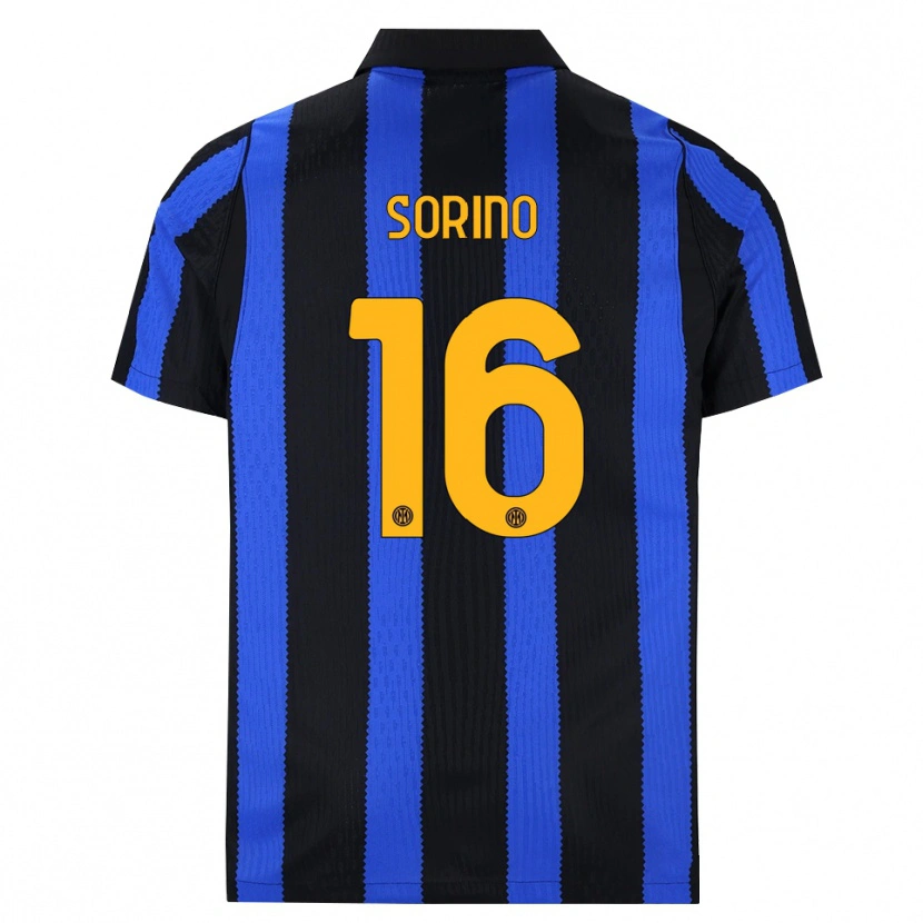 Danxen Dames Davide Sorino #16 Zwart Blauw Geel Thuisshirt Thuistenue 2026/27 T-Shirt