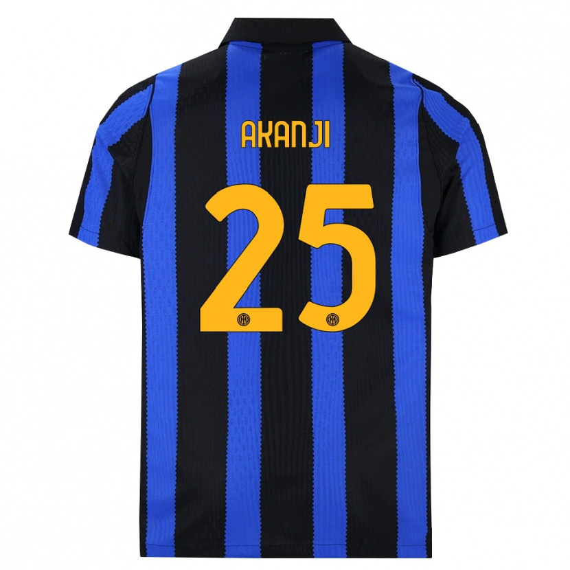 Danxen Dames Manuel Akanji #25 Zwart Blauw Geel Thuisshirt Thuistenue 2026/27 T-Shirt