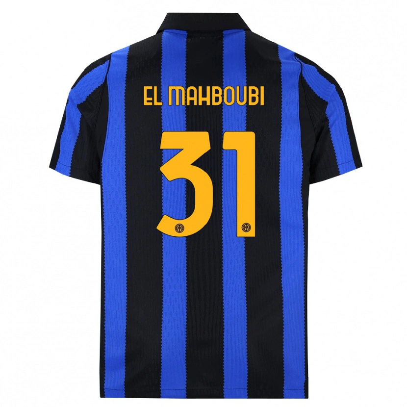 Danxen Dames Anas El Mahboubi #31 Zwart Blauw Geel Thuisshirt Thuistenue 2026/27 T-Shirt