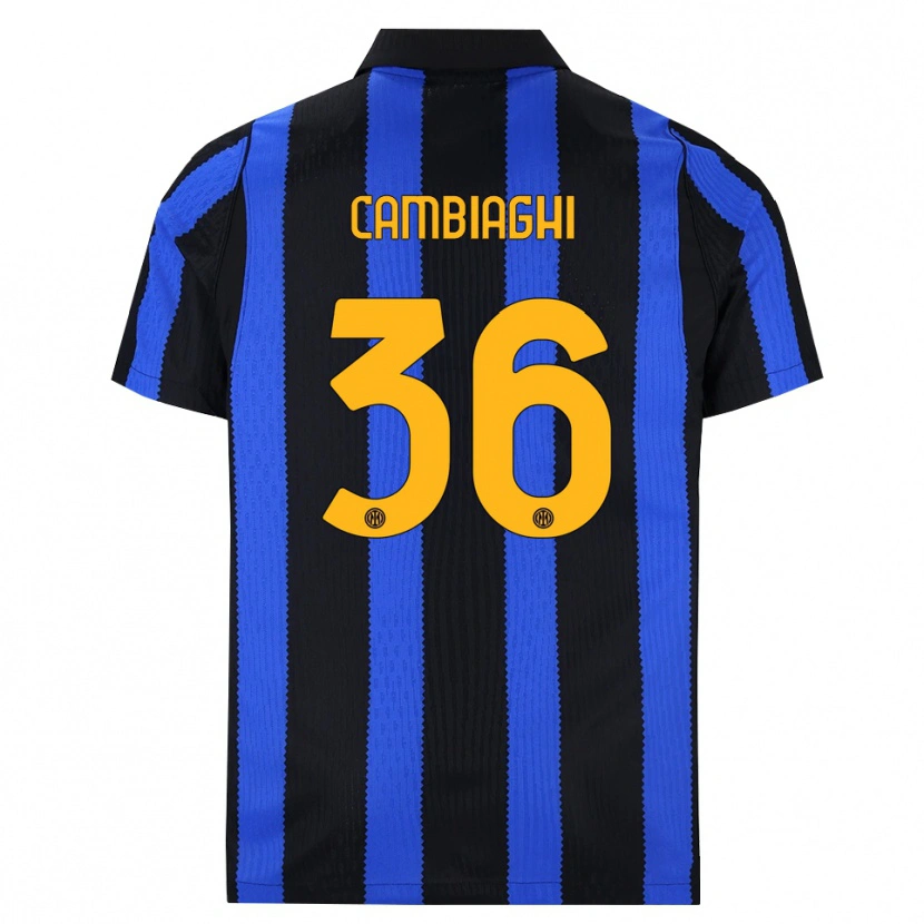 Danxen Dames Michela Cambiaghi #36 Zwart Blauw Geel Thuisshirt Thuistenue 2026/27 T-Shirt