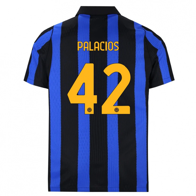 Danxen Dames Tomás Palacios #42 Zwart Blauw Geel Thuisshirt Thuistenue 2026/27 T-Shirt