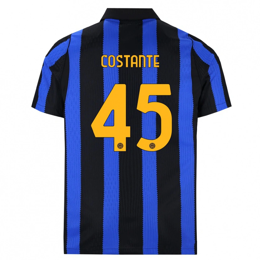 Danxen Dames Umberto Costante #45 Zwart Blauw Geel Thuisshirt Thuistenue 2026/27 T-Shirt