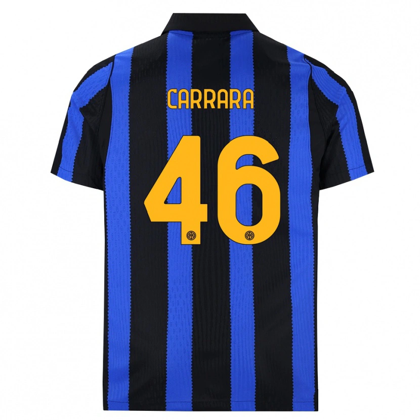 Danxen Dames Cristian Carrara #46 Zwart Blauw Geel Thuisshirt Thuistenue 2026/27 T-Shirt