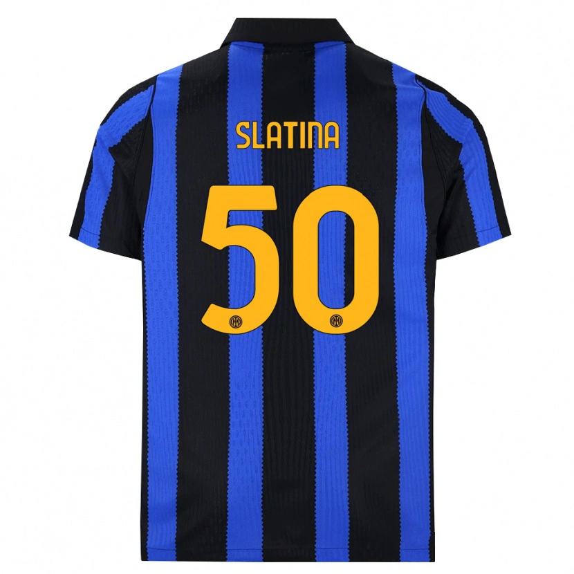 Danxen Dames Duje Slatina #50 Zwart Blauw Geel Thuisshirt Thuistenue 2026/27 T-Shirt