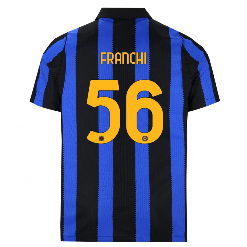 Danxen Dames Mirko Franchi #56 Zwart Blauw Geel Thuisshirt Thuistenue 2026/27 T-Shirt