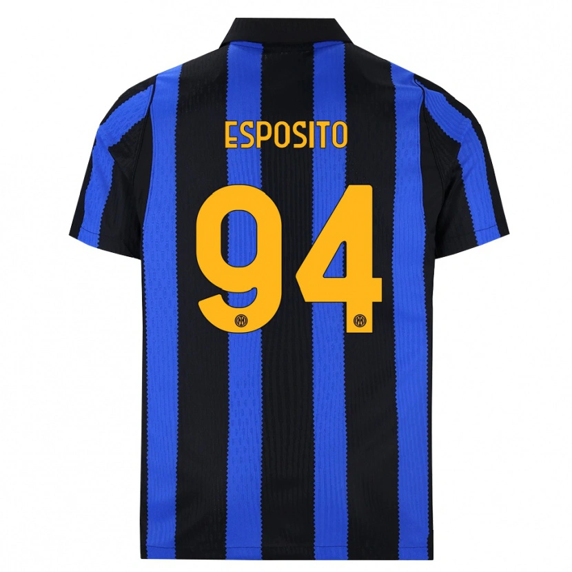 Danxen Dames Pio Esposito #94 Zwart Blauw Geel Thuisshirt Thuistenue 2026/27 T-Shirt
