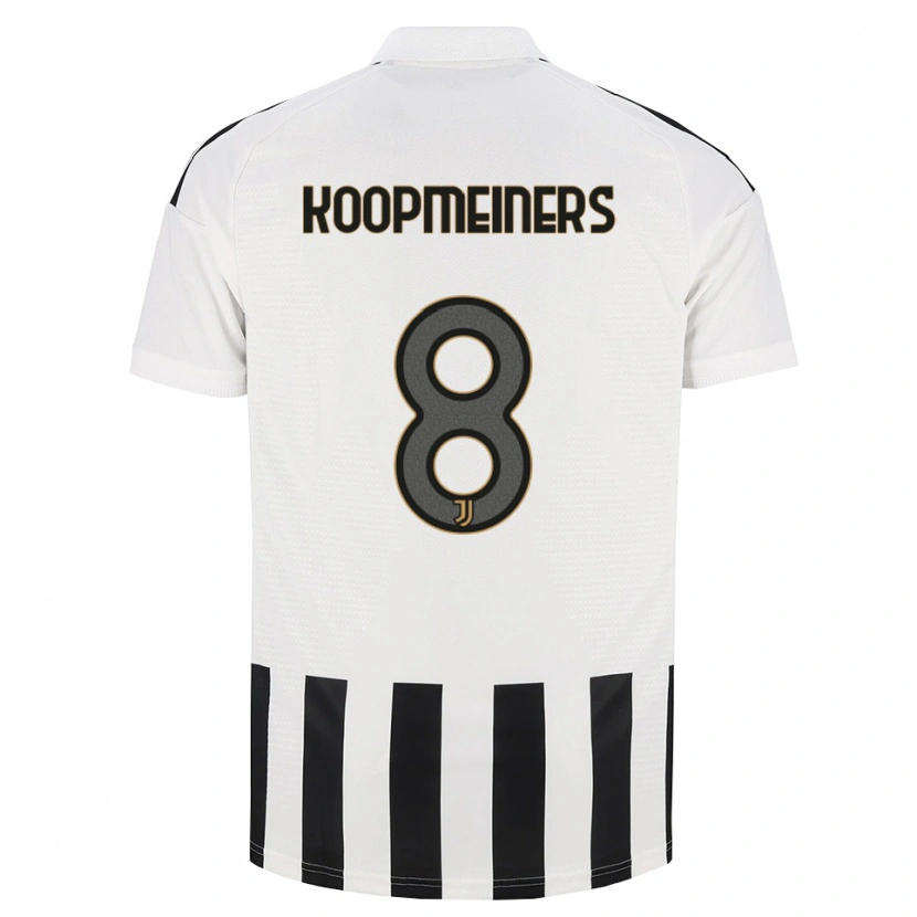 Danxen Dames Teun Koopmeiners #8 Zwart Wit Bruin Thuisshirt Thuistenue 2026/27 T-Shirt