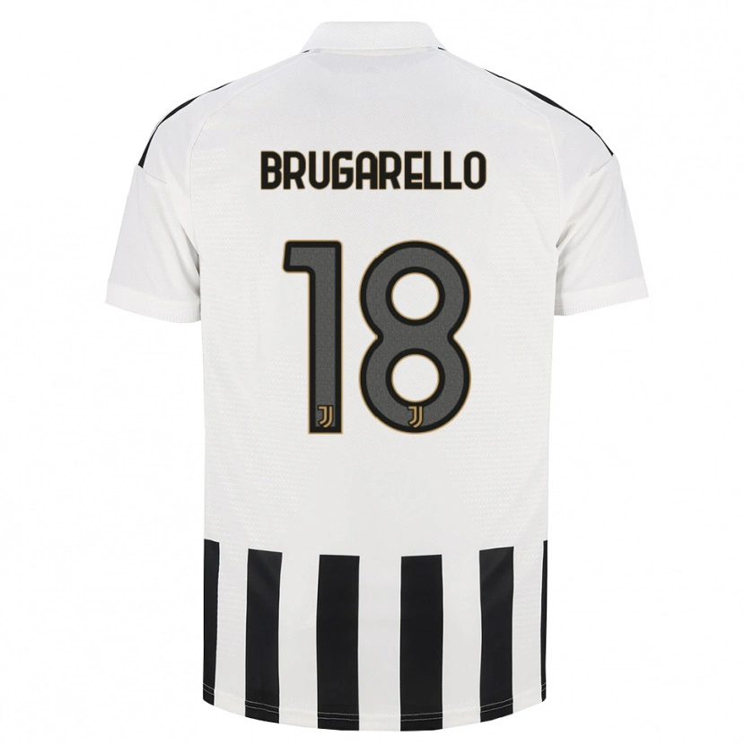 Danxen Dames Mattia Brugarello #18 Zwart Wit Bruin Thuisshirt Thuistenue 2026/27 T-Shirt