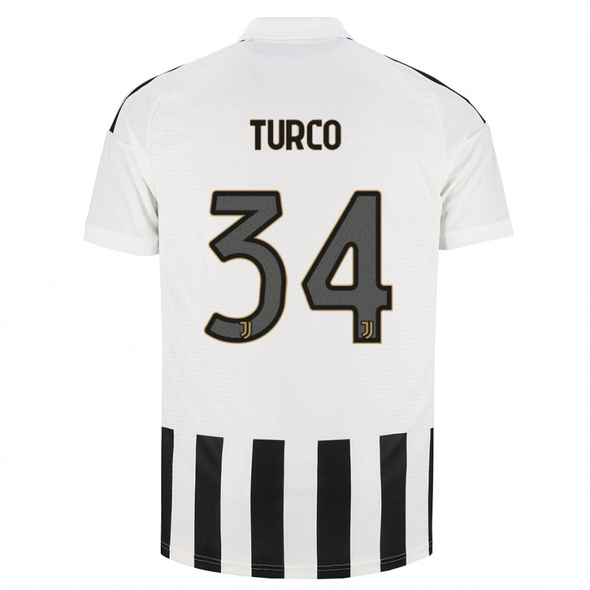 Danxen Dames Stefano Turco #34 Zwart Wit Bruin Thuisshirt Thuistenue 2026/27 T-Shirt