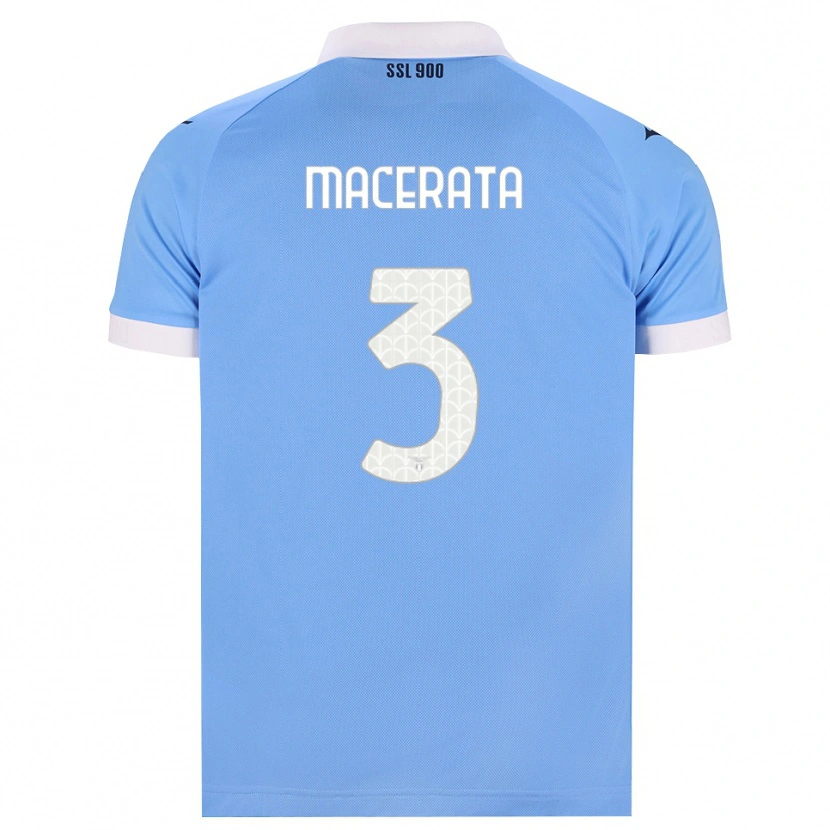 Danxen Dames Francesco Macerata #3 Hemelsblauw Zwart Wit Thuisshirt Thuistenue 2026/27 T-Shirt