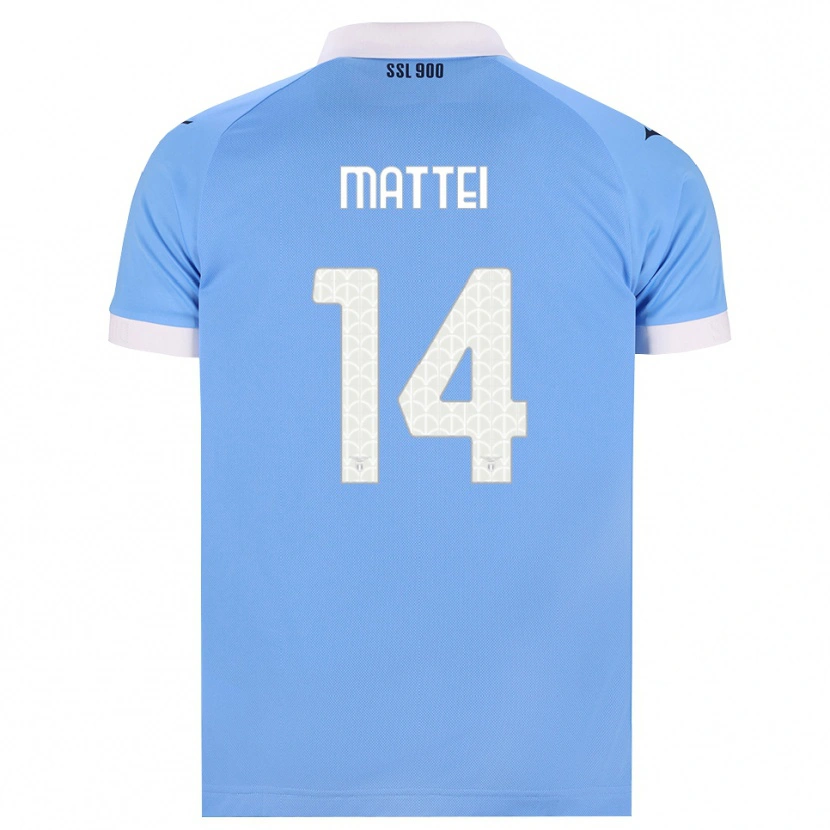 Danxen Dames Sarah Mattei #14 Hemelsblauw Zwart Wit Thuisshirt Thuistenue 2026/27 T-Shirt