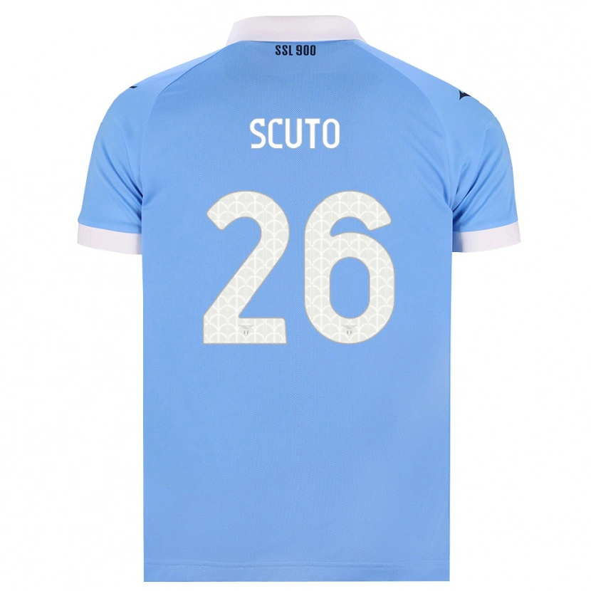 Danxen Dames Leonardo Scuto #26 Hemelsblauw Zwart Wit Thuisshirt Thuistenue 2026/27 T-Shirt