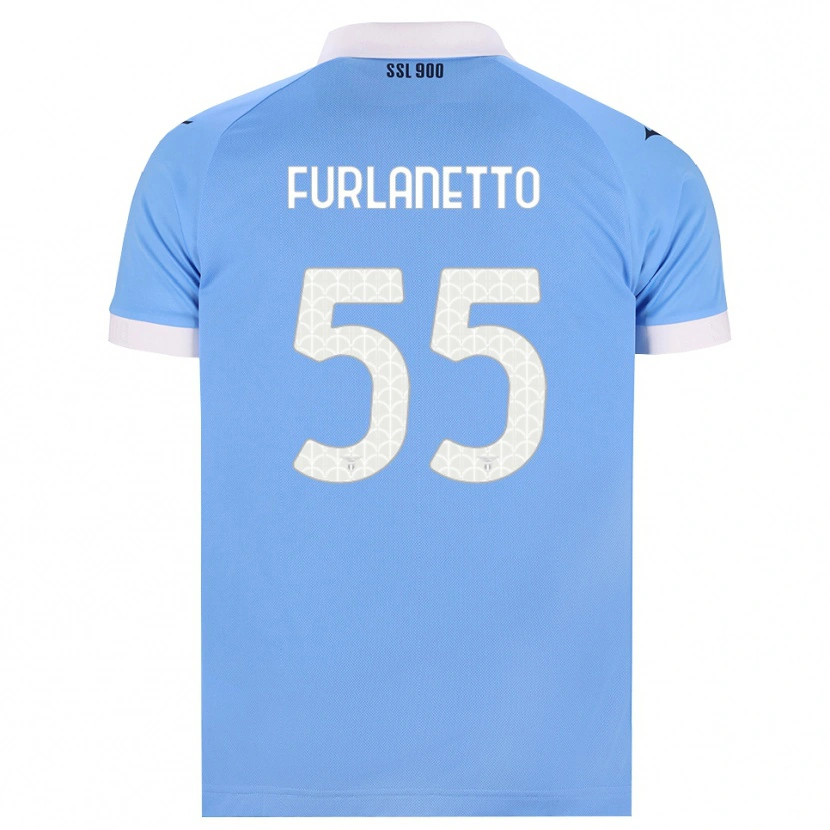 Danxen Dames Alessio Furlanetto #55 Hemelsblauw Zwart Wit Thuisshirt Thuistenue 2026/27 T-Shirt