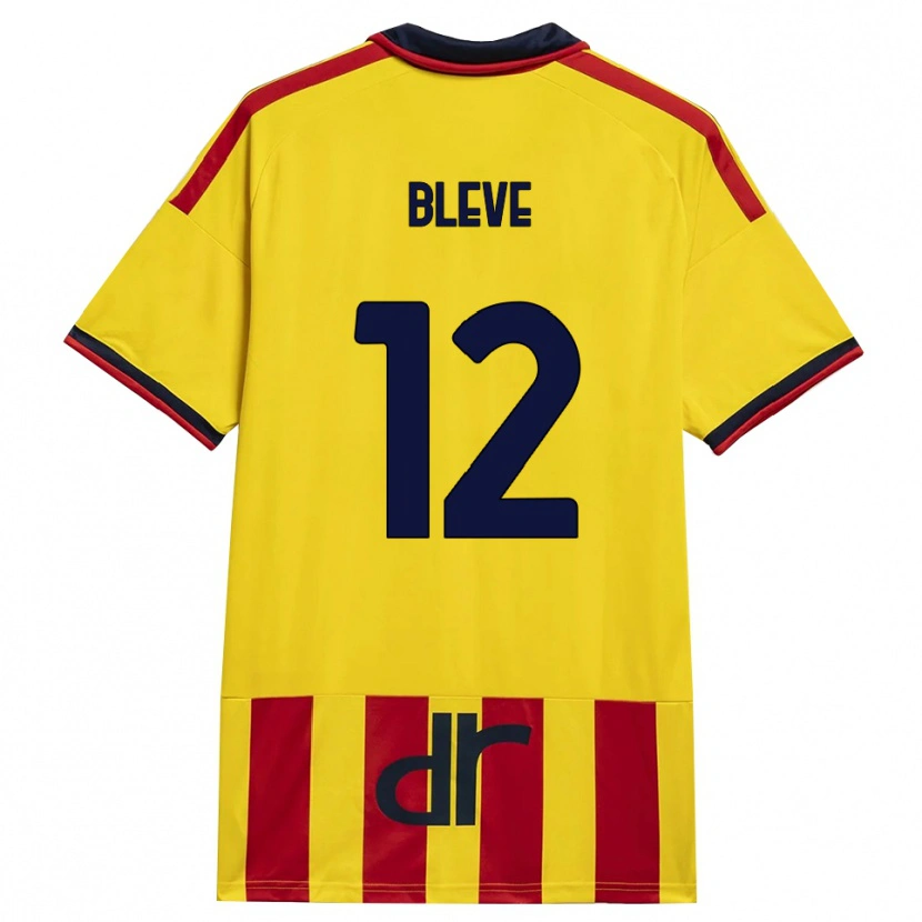 Danxen Dames Daniele Bleve #12 Geel Rood Thuisshirt Thuistenue 2026/27 T-Shirt