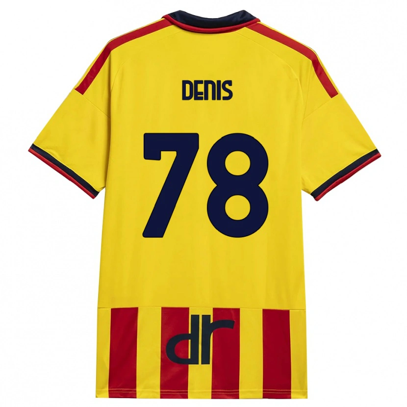 Danxen Dames Max Denis #78 Geel Rood Thuisshirt Thuistenue 2026/27 T-Shirt
