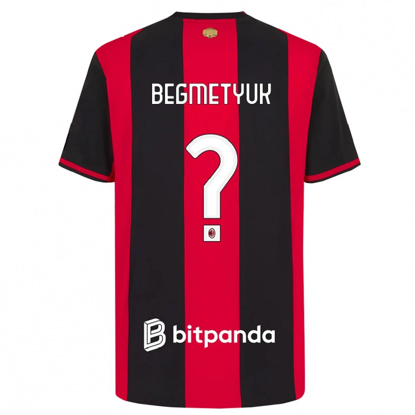 Danxen Dames Bogdan Begmetyuk #0 Rood Zwart Wit Thuisshirt Thuistenue 2026/27 T-Shirt