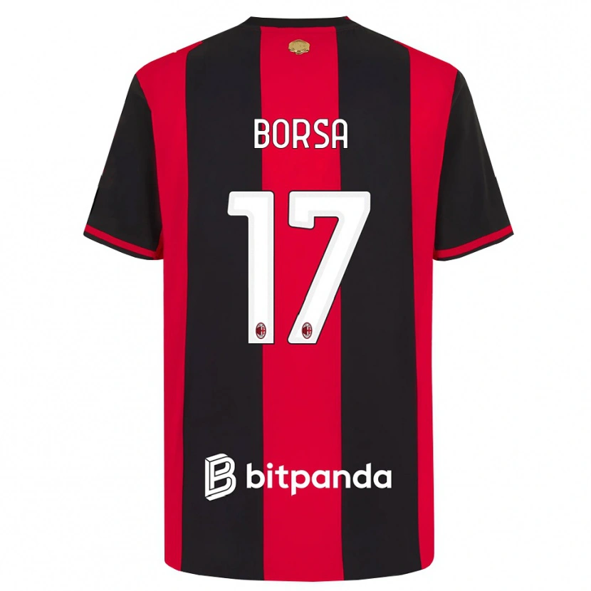Danxen Dames Gabriele Borsa #17 Rood Zwart Wit Thuisshirt Thuistenue 2026/27 T-Shirt
