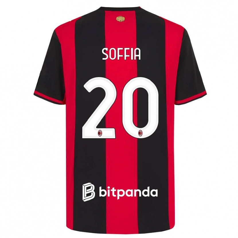 Danxen Dames Angelica Soffia #20 Rood Zwart Wit Thuisshirt Thuistenue 2026/27 T-Shirt
