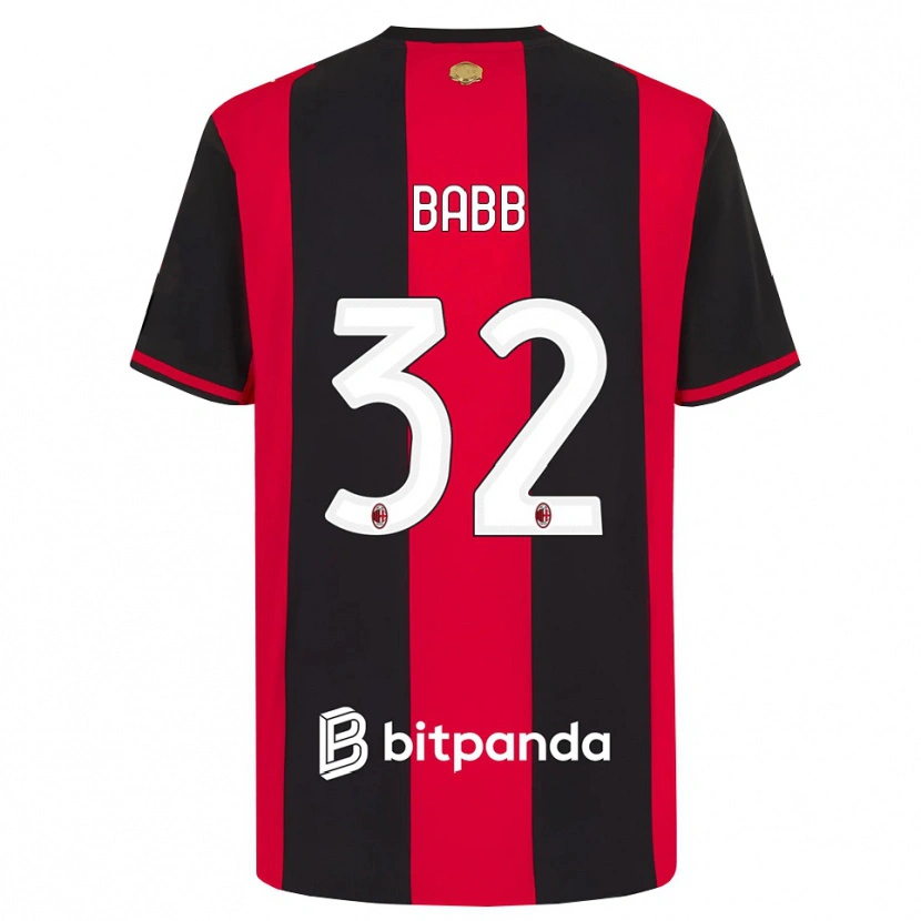 Danxen Dames Selena Delia Babb #32 Rood Zwart Wit Thuisshirt Thuistenue 2026/27 T-Shirt
