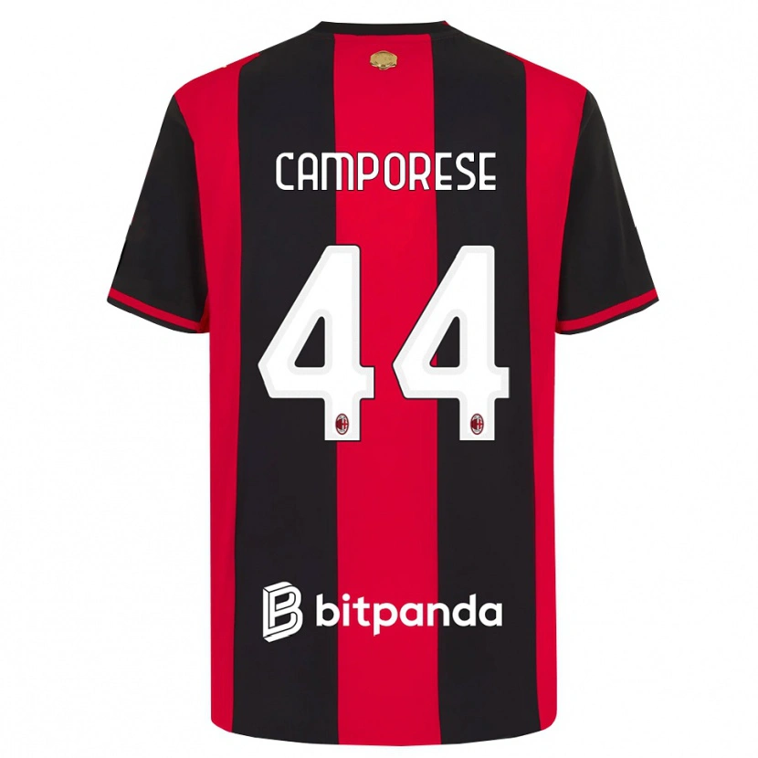 Danxen Dames Michele Camporese #44 Rood Zwart Wit Thuisshirt Thuistenue 2026/27 T-Shirt