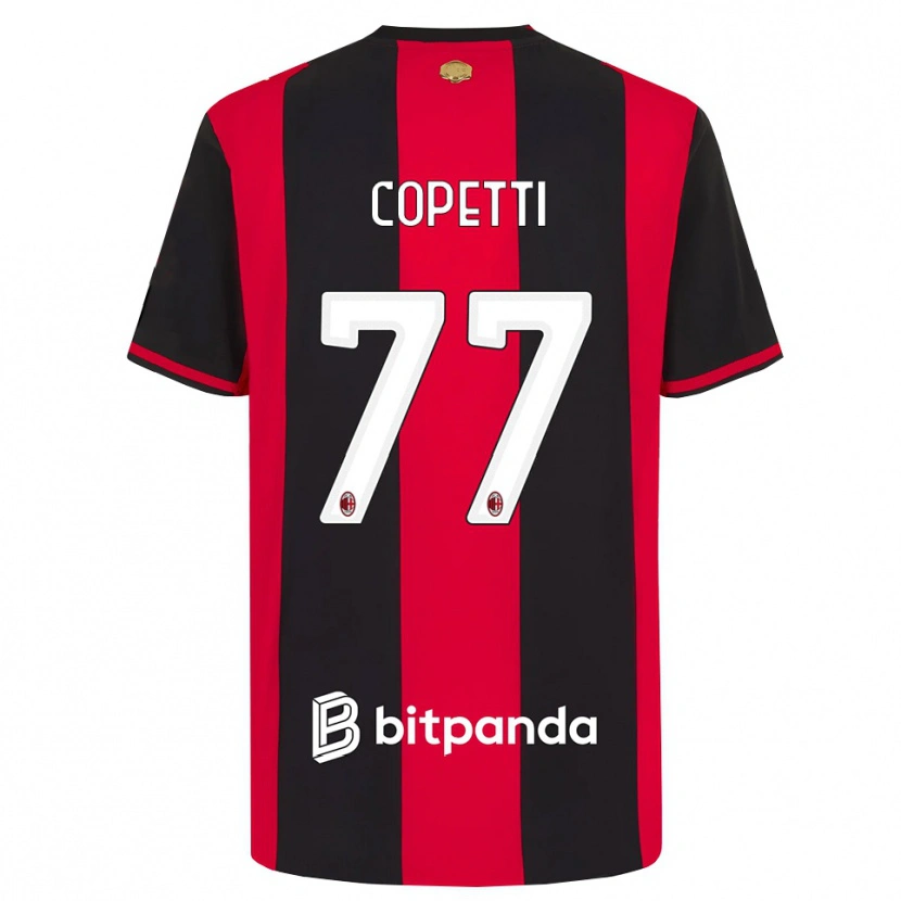Danxen Dames Matilde Copetti #77 Rood Zwart Wit Thuisshirt Thuistenue 2026/27 T-Shirt