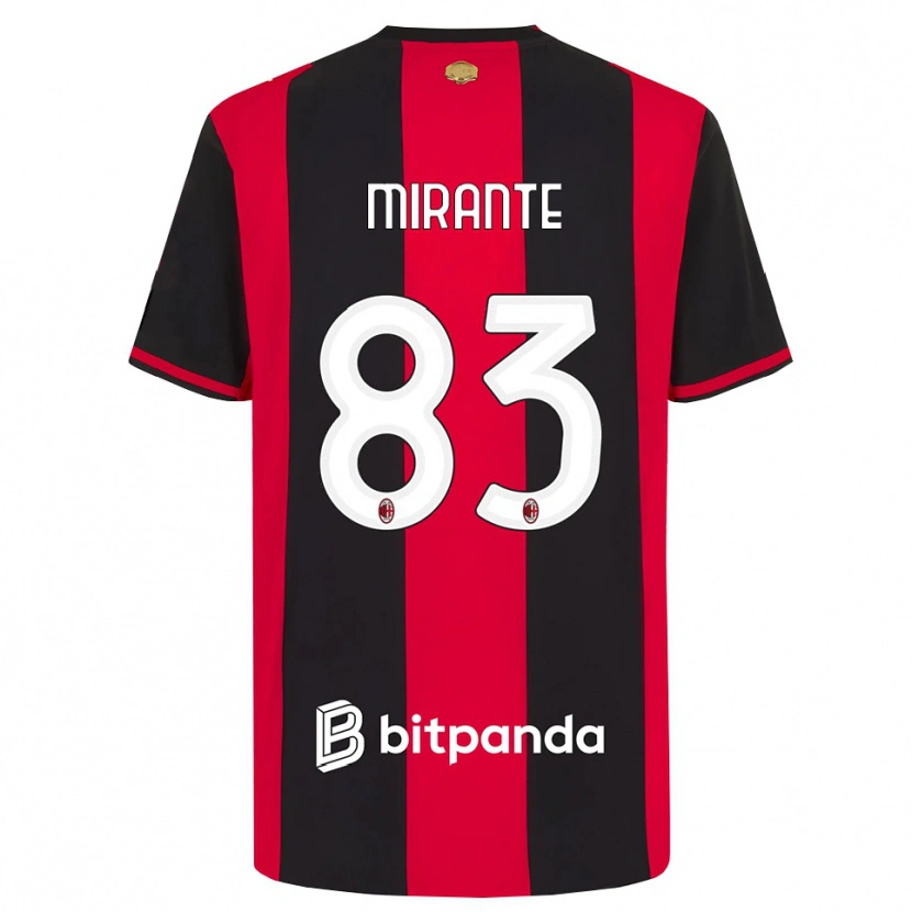 Danxen Dames Antonio Mirante #83 Rood Zwart Wit Thuisshirt Thuistenue 2026/27 T-Shirt