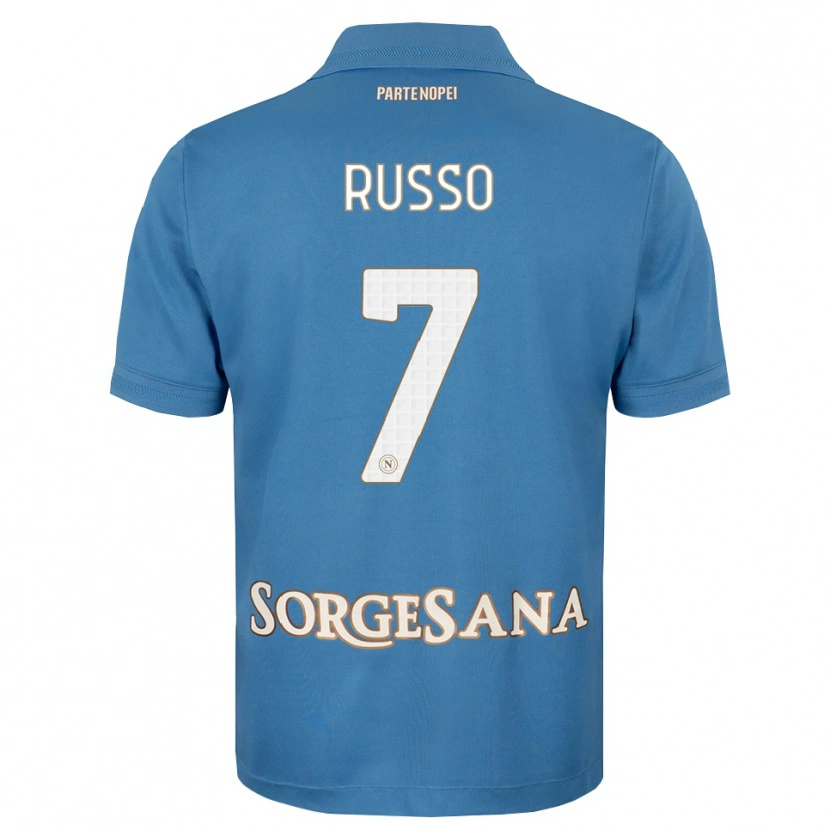 Danxen Dames Giorgio Russo #7 Haze Blauw Wit Thuisshirt Thuistenue 2026/27 T-Shirt