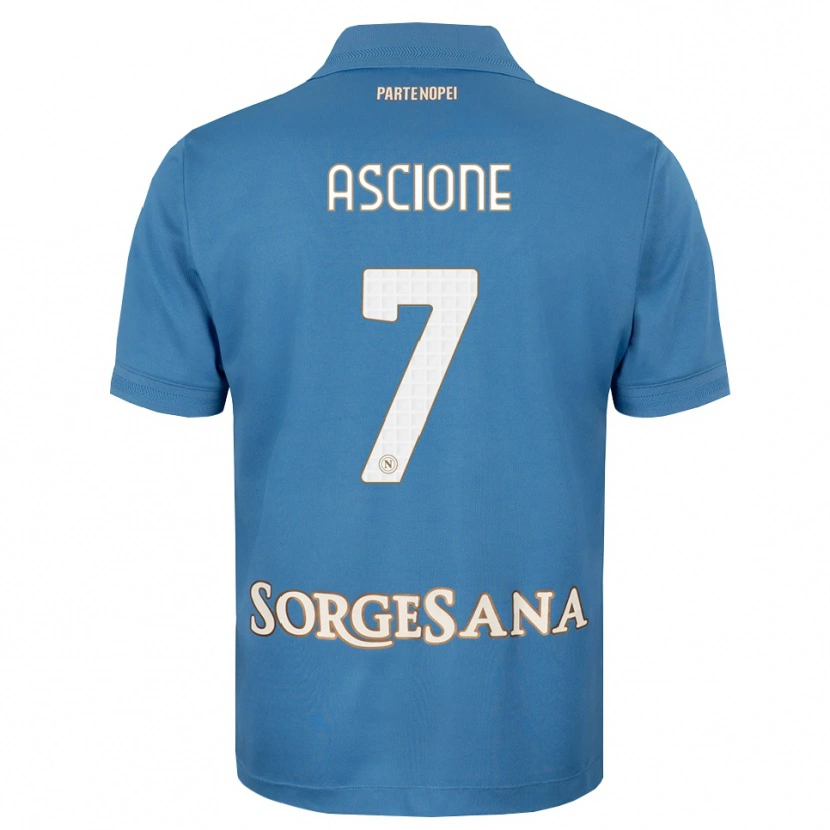 Danxen Dames Simone Ascione #7 Haze Blauw Wit Thuisshirt Thuistenue 2026/27 T-Shirt