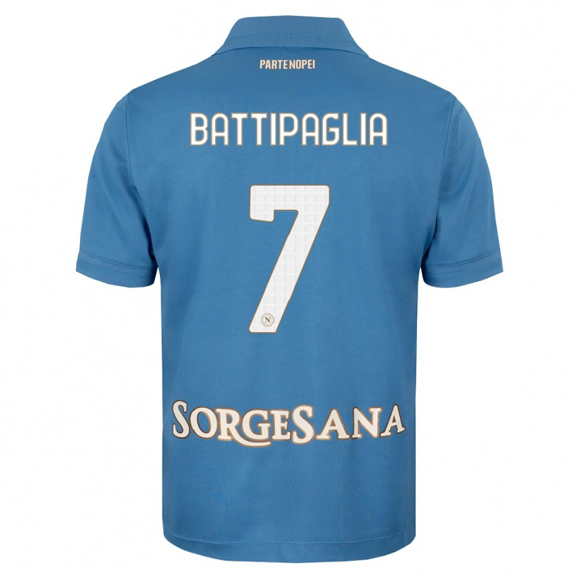 Danxen Dames Antonio Battipaglia #7 Haze Blauw Wit Thuisshirt Thuistenue 2026/27 T-Shirt