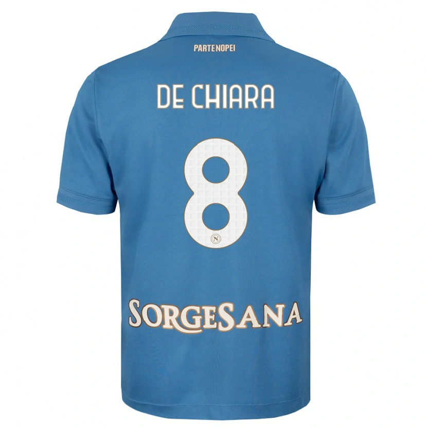 Danxen Dames Emmanuele De Chiara #8 Haze Blauw Wit Thuisshirt Thuistenue 2026/27 T-Shirt