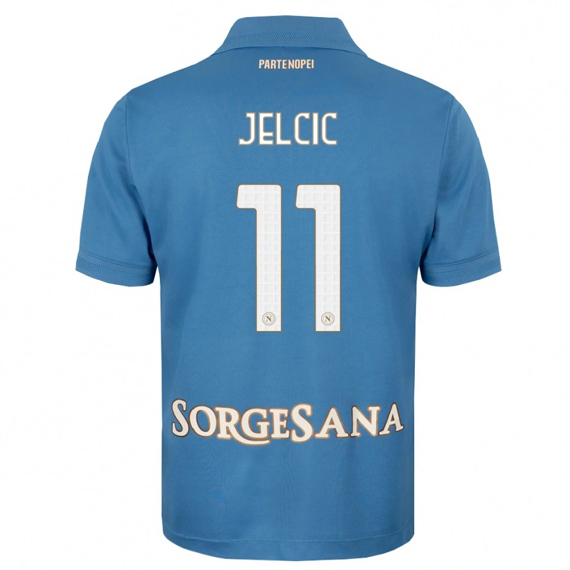 Danxen Dames Maja Jelčić #11 Haze Blauw Wit Thuisshirt Thuistenue 2026/27 T-Shirt
