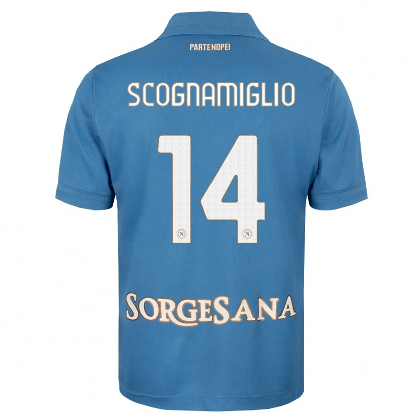 Danxen Dames Fabio Scognamiglio #14 Haze Blauw Wit Thuisshirt Thuistenue 2026/27 T-Shirt