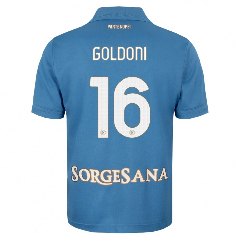Danxen Dames Eleonora Goldoni #16 Haze Blauw Wit Thuisshirt Thuistenue 2026/27 T-Shirt