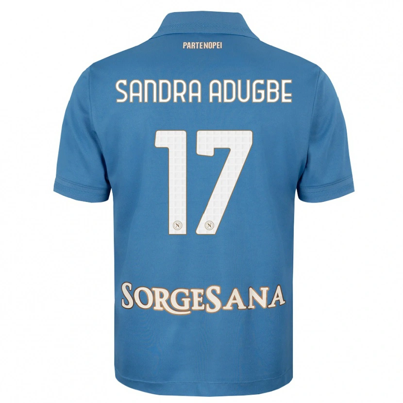 Danxen Dames Olamide Sandra Adugbe #17 Haze Blauw Wit Thuisshirt Thuistenue 2026/27 T-Shirt