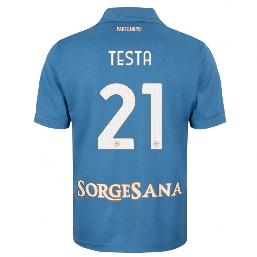 Danxen Dames Vincenzo Testa #21 Haze Blauw Wit Thuisshirt Thuistenue 2026/27 T-Shirt