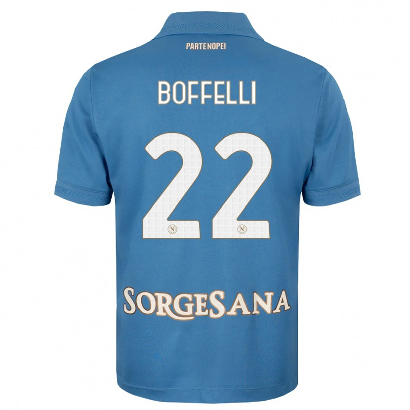 Danxen Dames Valerio Boffelli #22 Haze Blauw Wit Thuisshirt Thuistenue 2026/27 T-Shirt