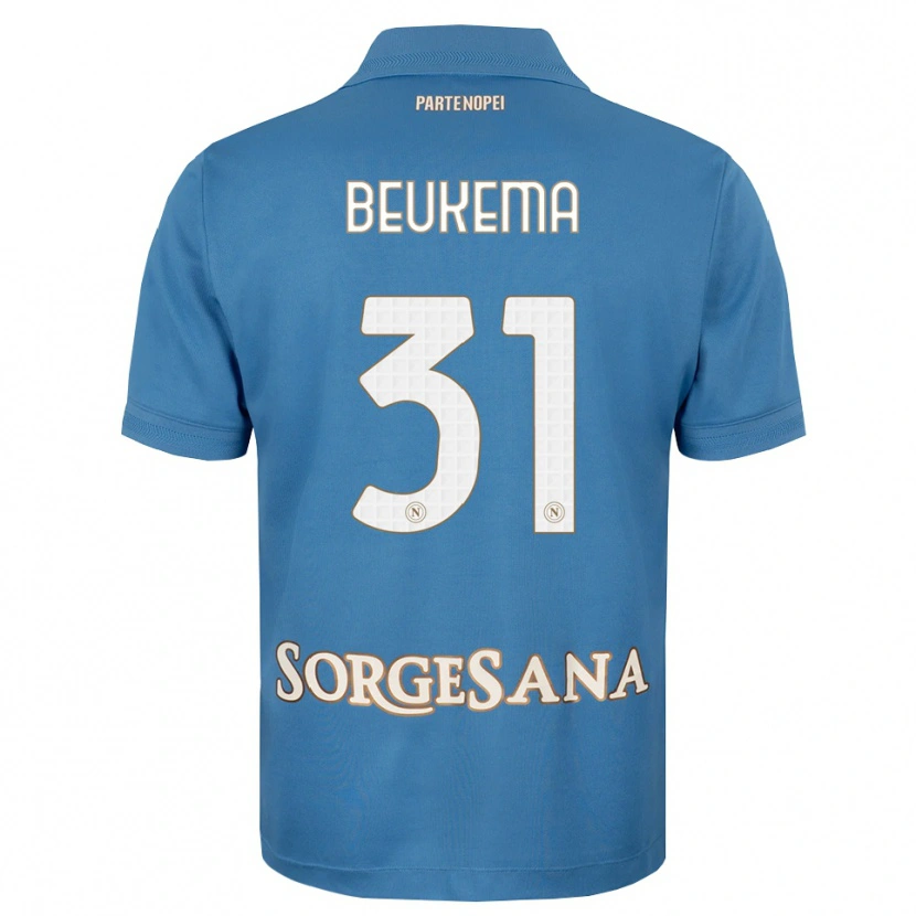 Danxen Dames Sam Beukema #31 Haze Blauw Wit Thuisshirt Thuistenue 2026/27 T-Shirt