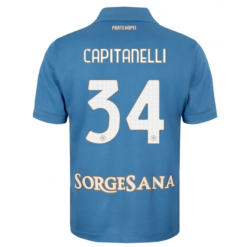 Danxen Dames Ilaria Capitanelli #34 Haze Blauw Wit Thuisshirt Thuistenue 2026/27 T-Shirt