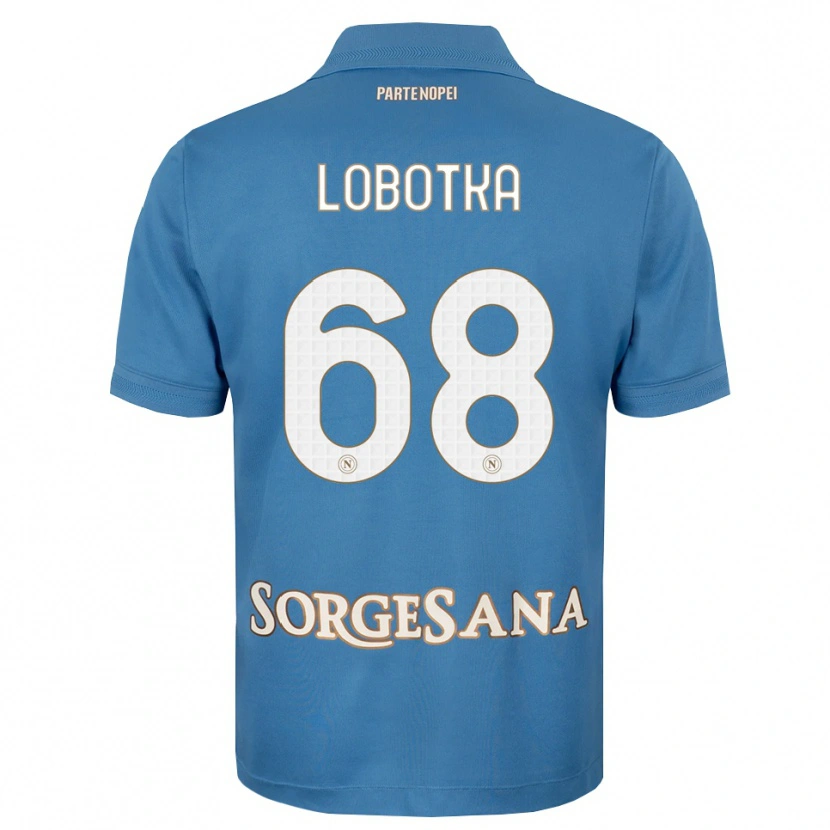 Danxen Dames Stanislav Lobotka #68 Haze Blauw Wit Thuisshirt Thuistenue 2026/27 T-Shirt