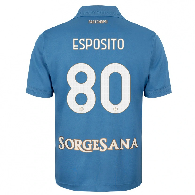 Danxen Dames Luigi Esposito #80 Haze Blauw Wit Thuisshirt Thuistenue 2026/27 T-Shirt