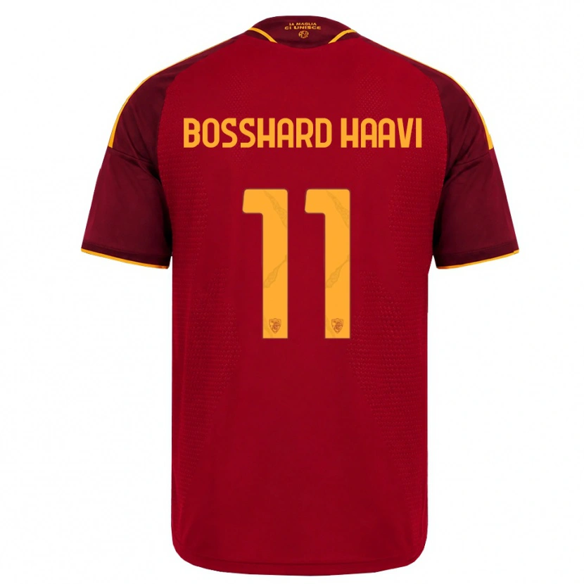 Danxen Dames Emilie Bosshard Haavi #11 Rood Gouden Geel Thuisshirt Thuistenue 2026/27 T-Shirt
