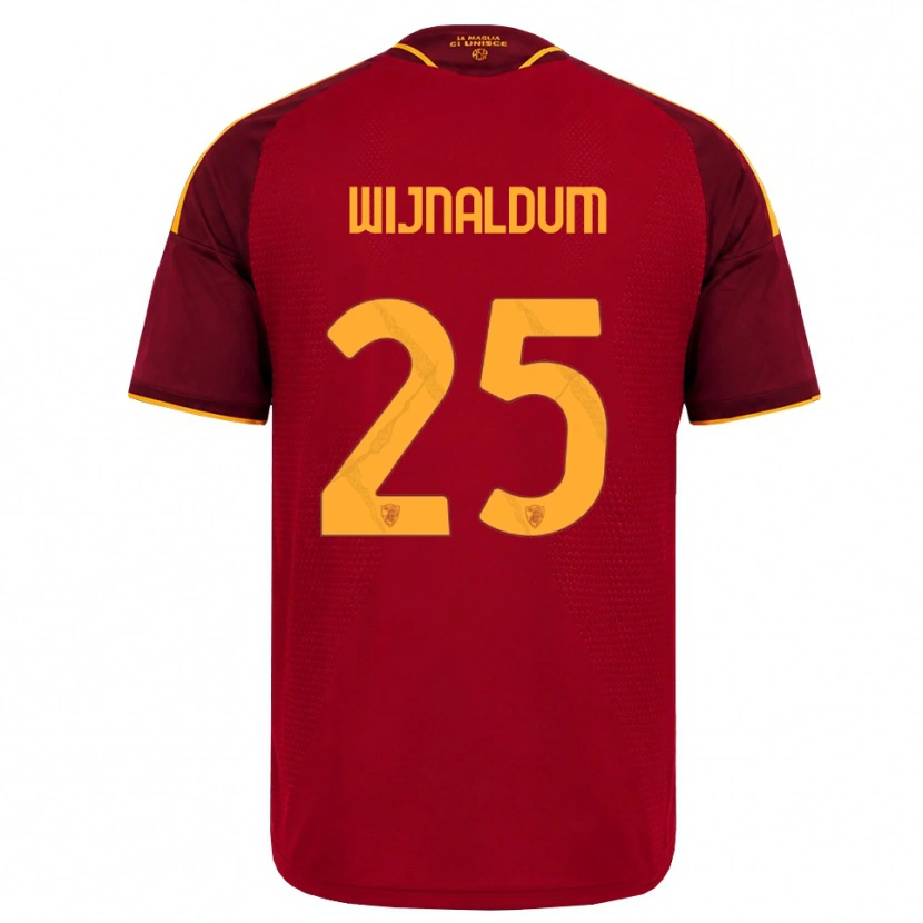 Danxen Dames Georginio Wijnaldum #25 Rood Gouden Geel Thuisshirt Thuistenue 2026/27 T-Shirt