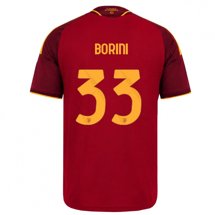 Danxen Dames Joyce Borini #33 Rood Gouden Geel Thuisshirt Thuistenue 2026/27 T-Shirt