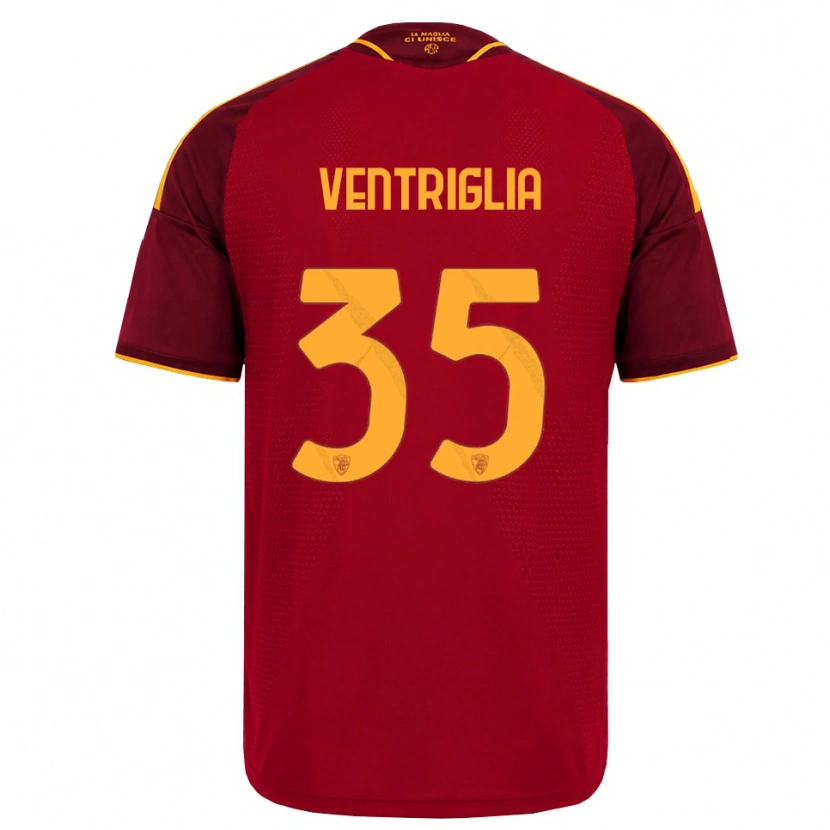 Danxen Dames Rosanna Ventriglia #35 Rood Gouden Geel Thuisshirt Thuistenue 2026/27 T-Shirt