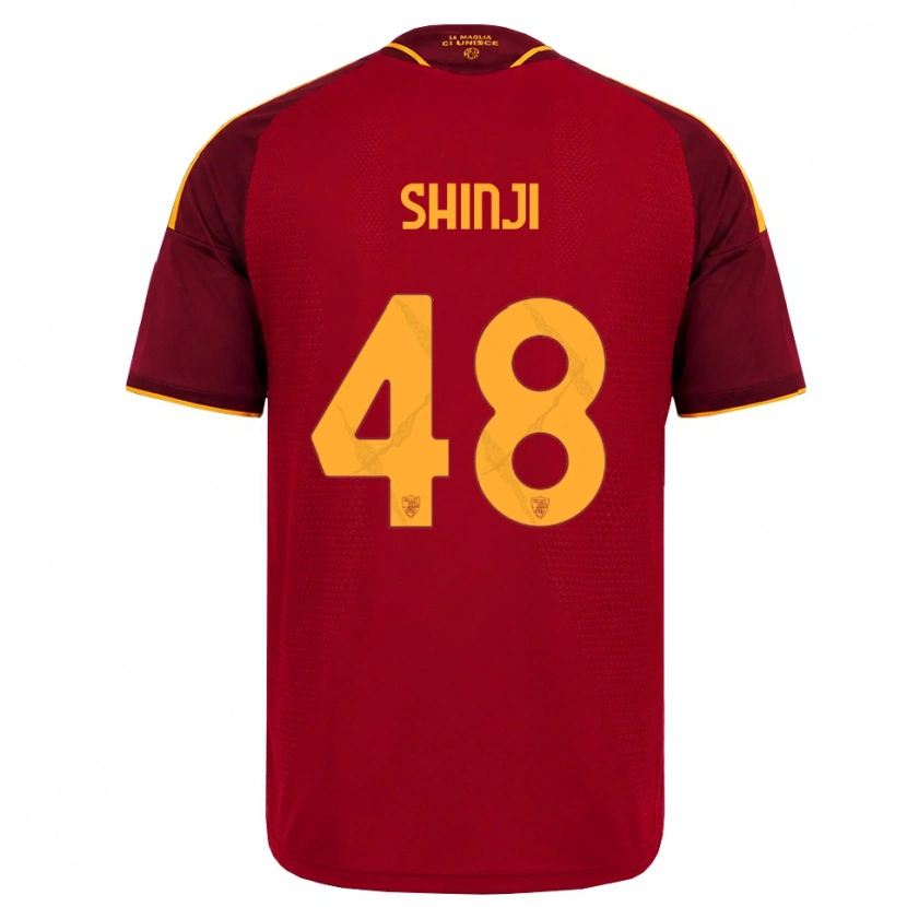 Danxen Dames Shin-Ji Kim #48 Rood Gouden Geel Thuisshirt Thuistenue 2026/27 T-Shirt
