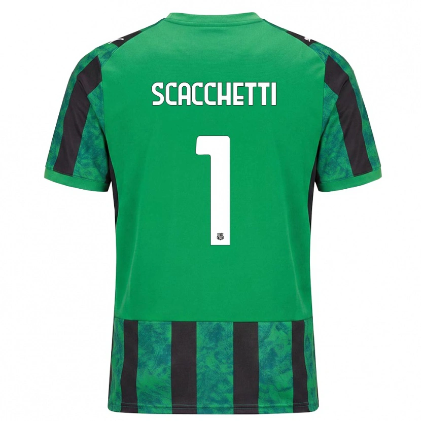Danxen Dames Alessandro Scacchetti #1 Groen Zwart Wit Thuisshirt Thuistenue 2026/27 T-Shirt