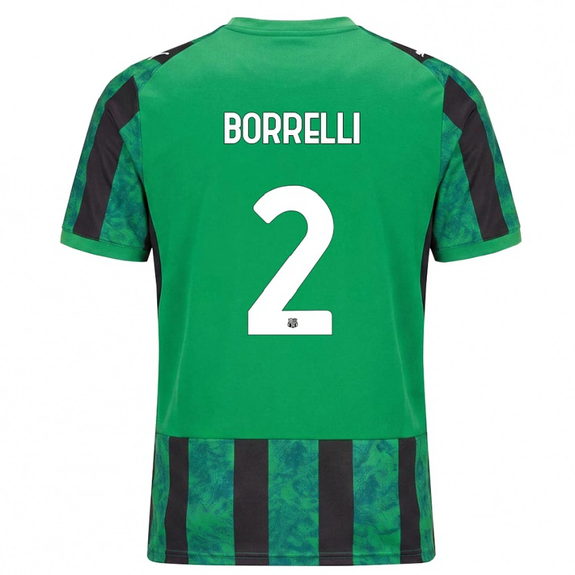 Danxen Dames Michele Borrelli #2 Groen Zwart Wit Thuisshirt Thuistenue 2026/27 T-Shirt
