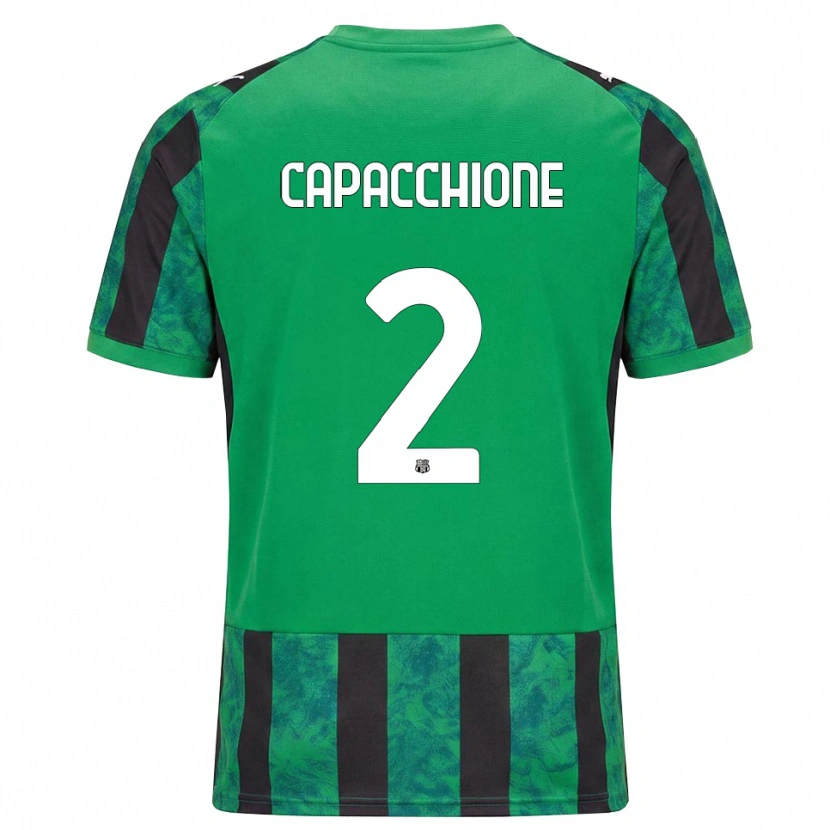Danxen Dames Cristian Capacchione #2 Groen Zwart Wit Thuisshirt Thuistenue 2026/27 T-Shirt